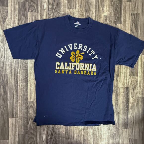 Russell Athletic University California Santa Barbara UCSB Graphic Tee XL Navy - Picture 1 of 6